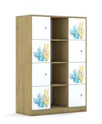 Regał Blox Ocean 110 4PP 8F1