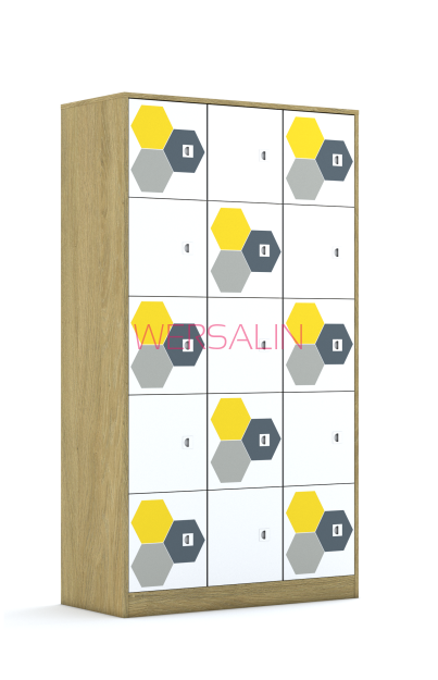 Szafa Blox Hex Yellow Grey 110 5PP 15F1