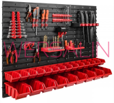Tablica narzędziowa 115 x 78 cm + 23 pojemniki +uchwyt narzędziowy - 2