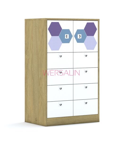 Szafa Blox Hex Violet Blue 70 3PP 2F1 8SB