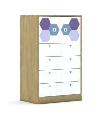 Szafa Blox Hex Violet Blue 70 3PP 2F1 8SB