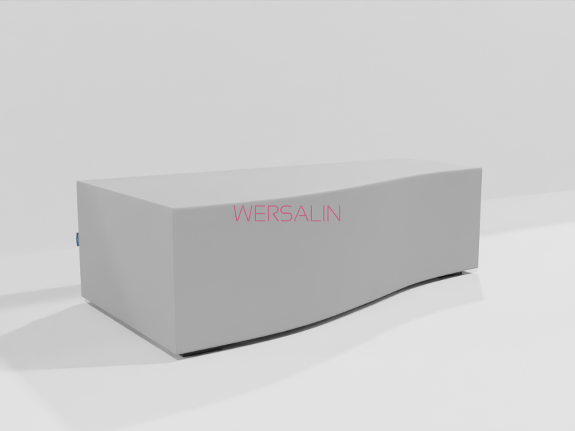 Pufa prostokąt z falą do Sali Doświadczania Świata