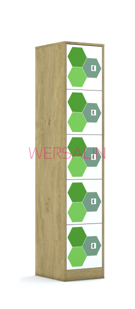 Szafa Blox Hex Green 40 5P 5F1