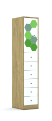 Szafa Blox Hex Green 40 5P 1F2 6S