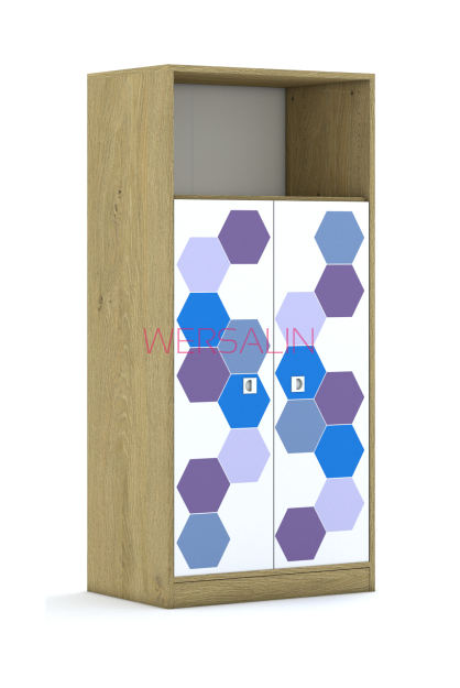 Regał Blox Hex Violet Blue 70 4P 2F3