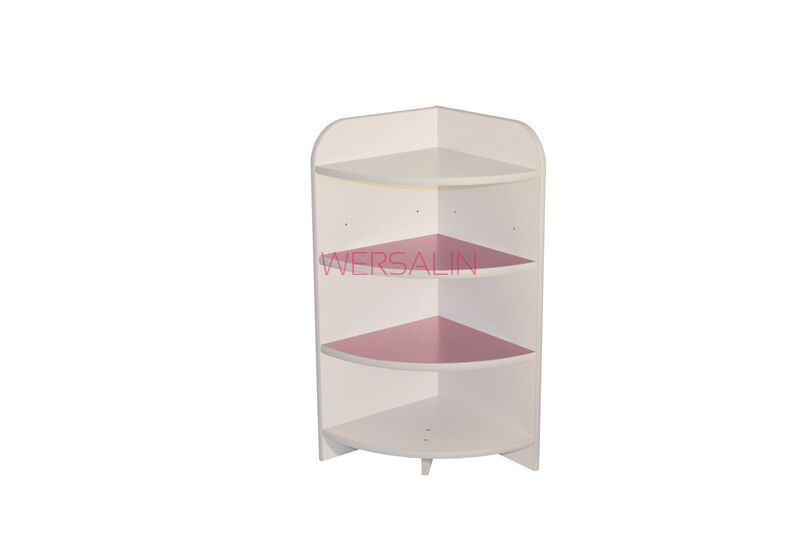 Narożnik z półkami 108 różowy