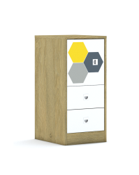 Regał Blox Hex Yellow Grey 40 2P 1F1 2S