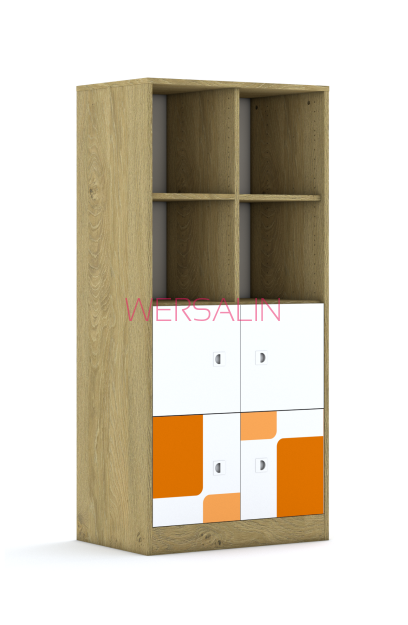 Regał Blox Pastel 70 4PP 4F1