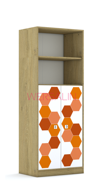 Szafa Blox Hex Red 70 5P 2F3