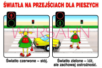 Wychowanie komunikacyjne część 1, zestaw 16 plansz - 5
