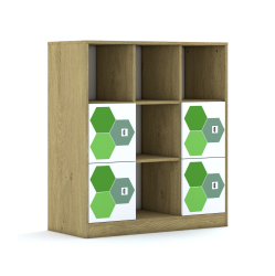 Regał Blox Hex Green 110 3PP 4F1