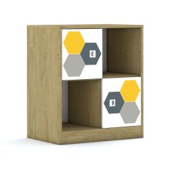 Szafa Blox Hex Yellow Grey 70 2PP 2F1