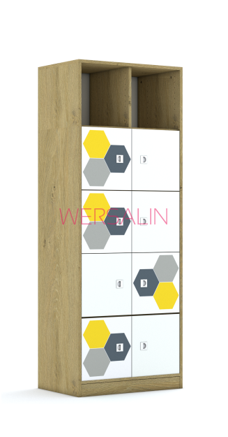 Regał Blox Hex Yellow Grey 70 5PP 8F1