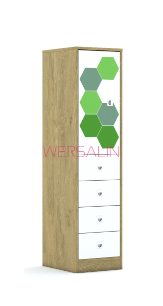 Szafa Blox Hex Green 40 4P 1F2 4S