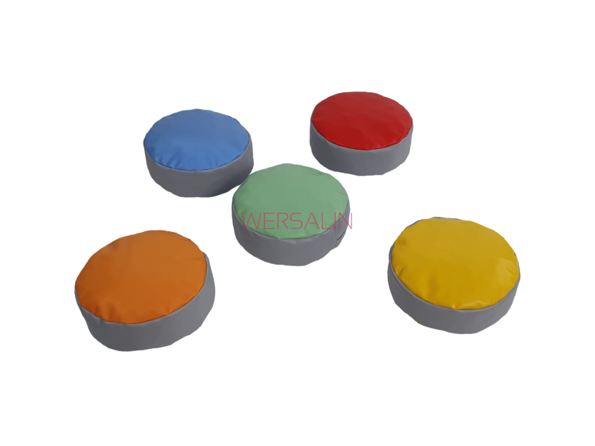 Kompet poduszek okrągłych do siedzenia 30 x 10 cm - 5 szt.