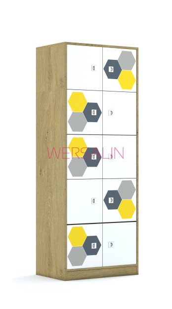 Szafa Blox Hex Yellow Grey 70 5PP 10F1