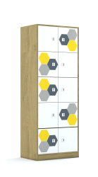 Szafa Blox Hex Yellow Grey 70 5PP 10F1