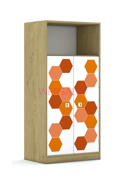 Regał Blox Hex Red 70 4P 2F3