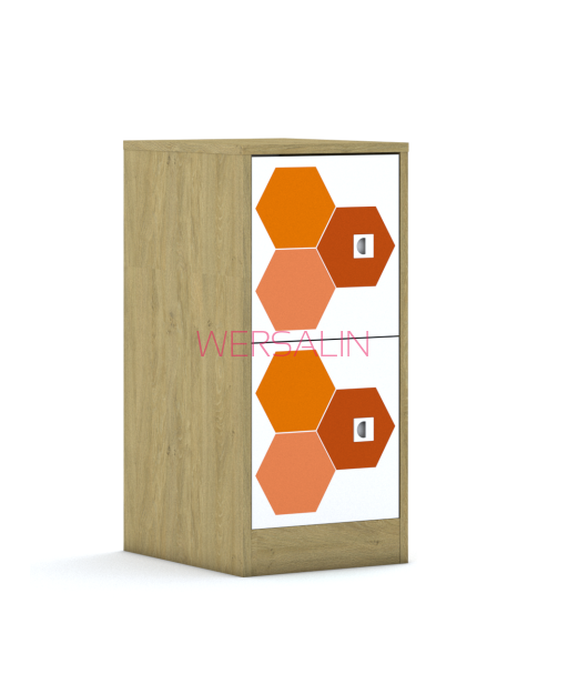 Regał Blox Hex Red 40 2P 2F1