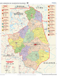 Województwo podlaskie - mapa administracyjna