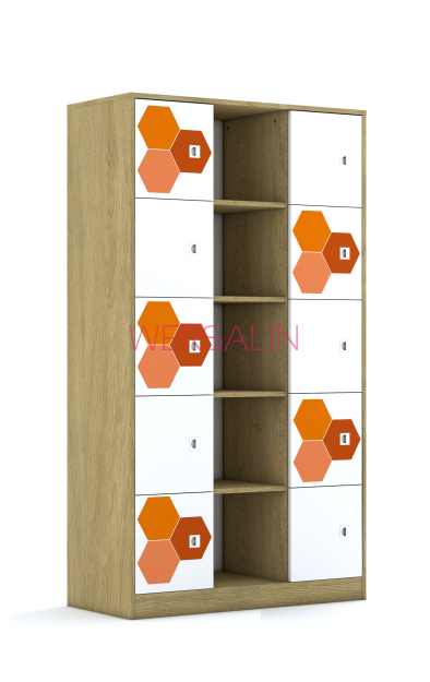 Regał Blox Hex Red 110 5PP 10F1