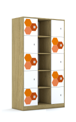 Regał Blox Hex Red 110 5PP 10F1