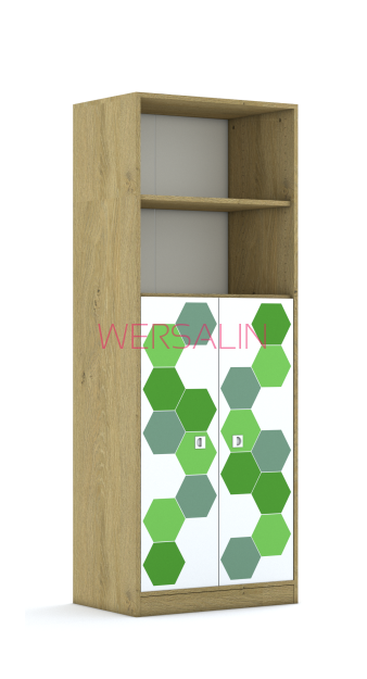 Szafa Blox Hex Green 70 5P 2F3