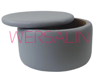 Pufa śr. 80cm otwierana mała wys.30 cm - 5