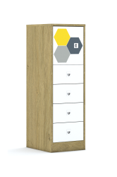 Szafa Blox Hex Yellow Grey 40 3P 1F1 4S