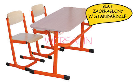 Klasopracownia 24 osoby DAWID PREMIUM  BLAT ZAOKRĄGLONY W STANDARDZIE!