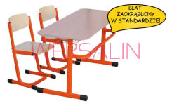 Klasopracownia 24 osoby DAWID PREMIUM  BLAT ZAOKRĄGLONY W STANDARDZIE!