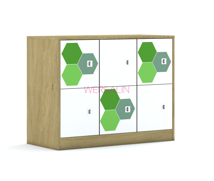 Szafa Blox Hex Green 110 2PP 6F1