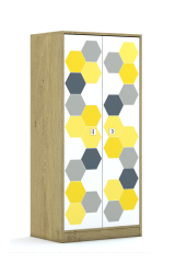 Szafa Blox Hex Yellow Grey 70 4P 2F4