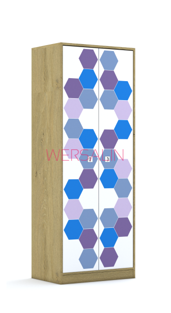 Szafa Blox Hex Violet Blue 70 5PP 2F5
