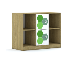 Regał Blox Hex Green 110 2PP 2F1