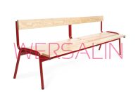 ławka SYLVIA dł 100 lub 200 cm z oparciem wys. 4, 5, 6 - 3