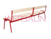 ławka SYLVIA dł 100 lub 200 cm z oparciem wys. 4, 5, 6 - 4