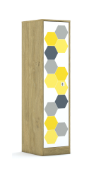 Szafa Blox Hex Yellow Grey 40 4P 1F4