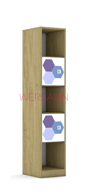 Regał Blox Hex Violet Blue 40 5P 2F1