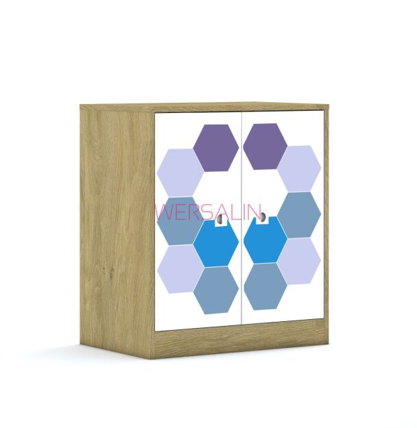 Szafa Blox Hex Violet Blue 70 2P 2F2