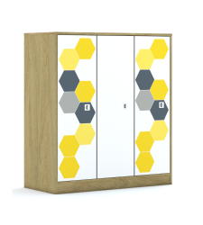 Szafa Blox Hex Yellow Grey 110 3PP 3F3