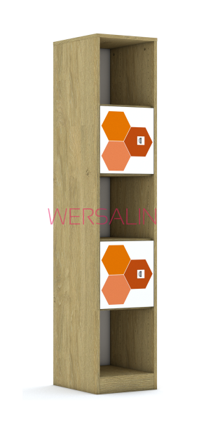 Regał Blox Hex Red 40 5P 2F1