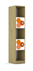 Regał Blox Hex Red 40 5P 2F1