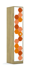 Szafa Blox Hex Red 40 5P 1F5