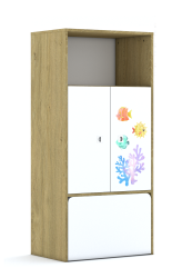 Regał Blox Ocean 70 4P 2F2 z skrzynią