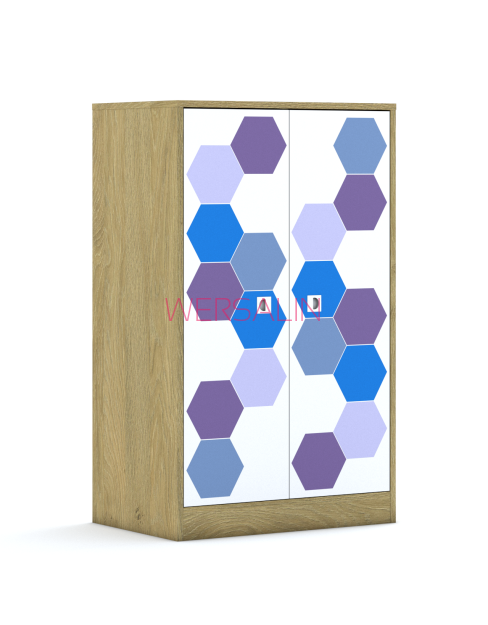 Szafa Blox Hex Violet Blue 70 3P 2F3