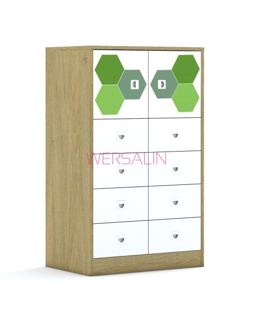 Szafa Blox Hex Green 70 3PP 2F1 8SB