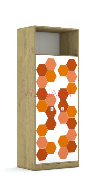 Szafa Blox Hex Red 70 5P 2F4