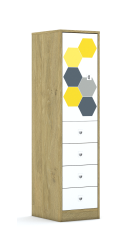 Szafa Blox Hex Yellow Grey 40 4P 1F2 4S