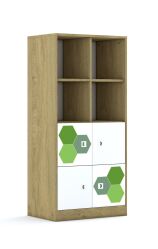 Regał Blox Hex Green 70 4PP 4F1